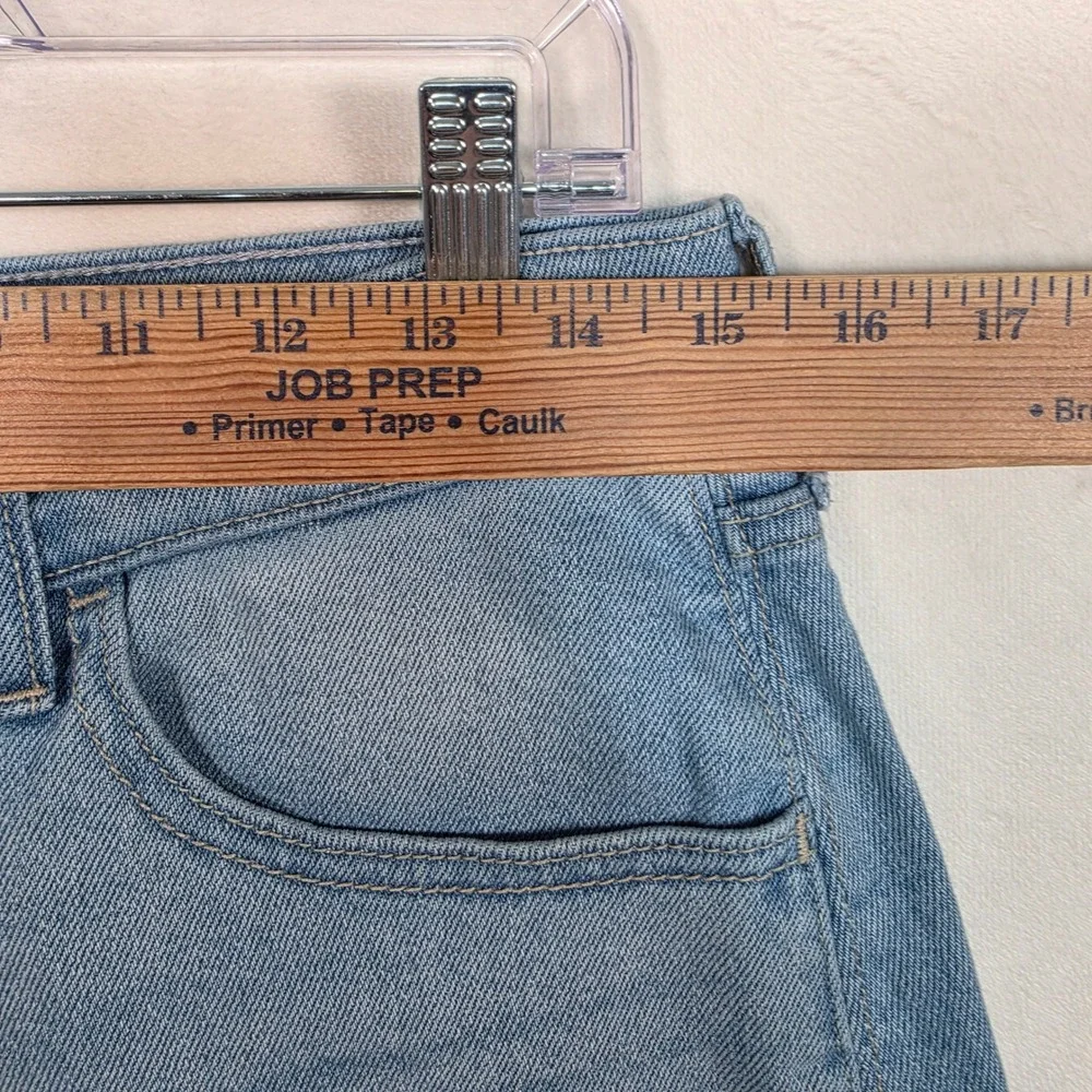 Hollister Denim Shorts Womens 3 or 26 Light Wash Low Rise Vintage Baggy Blue Y2K